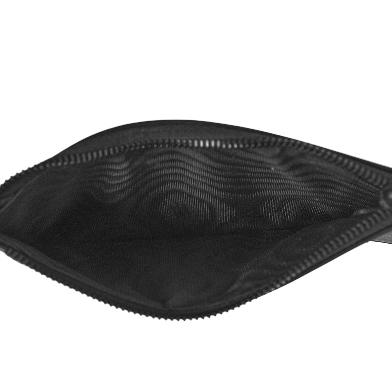 Christian Dior Ultra Matte Calfskin Saddle Chain Wallet Pouch Black 6 of 7