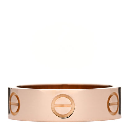 Cartier 18K Pink Gold 5.5mm LOVE Ring 53 6.5 1 of 4