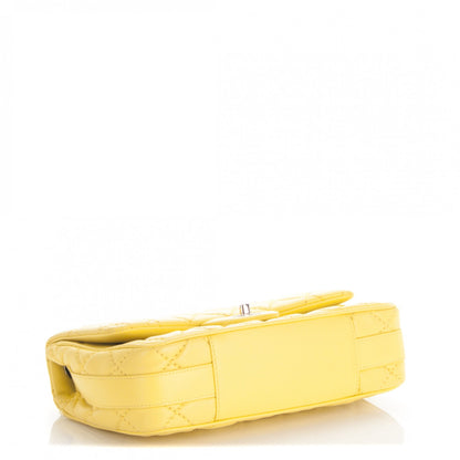 Chanel Lambskin Quilted Medium Easy Carry Flap Yellow 4 of 7