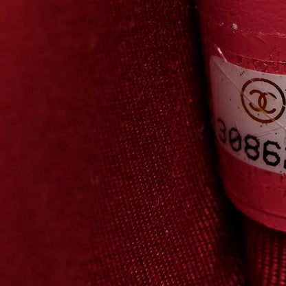 Chanel Crumpled Calfskin Quilted Mini Get Round Top Handle Vanity Case Pink 7 of 10