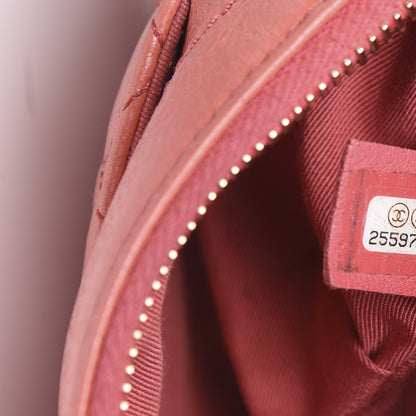 Chanel Crumpled Glazed Lambskin Quilted Waist Bag Fanny Pack Pink 7 of 14