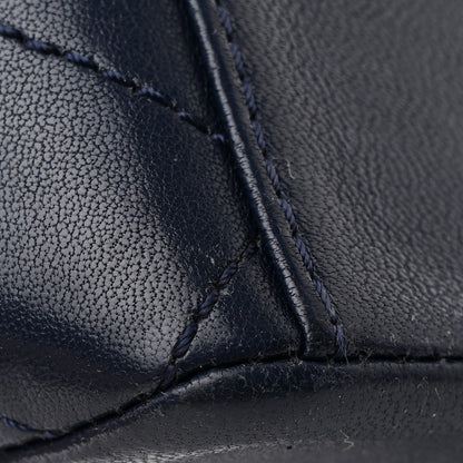 Chanel Sheepskin Quilted Vintage Mademoiselle Flap Dark Navy 13 of 15