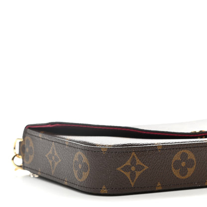 Louis Vuitton Monogram Pochette Felicie Chain Wallet Fuchsia 8 of 10
