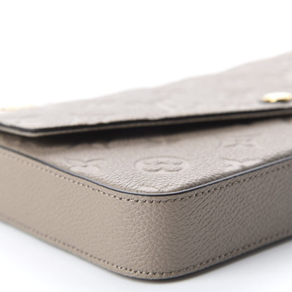 Louis Vuitton Empreinte Pochette Felicie Chain Wallet Tourterelle 5 of 10