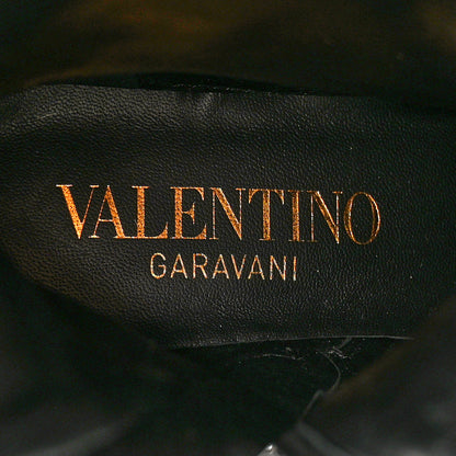 Valentino Garavani Toile Iconographe Calfskin Vlogo Knee High 30mm Boots 36 Black 7 of 11