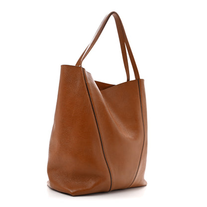 Chloe Grained Calfskin Medium Spin Tote Clay Brown 5 of 29