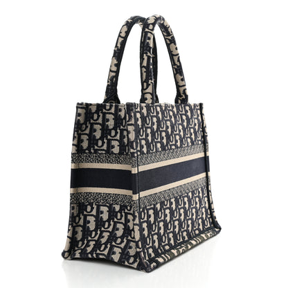 Christian Dior Oblique Small Book Tote Blue Multicolor 3 of 15
