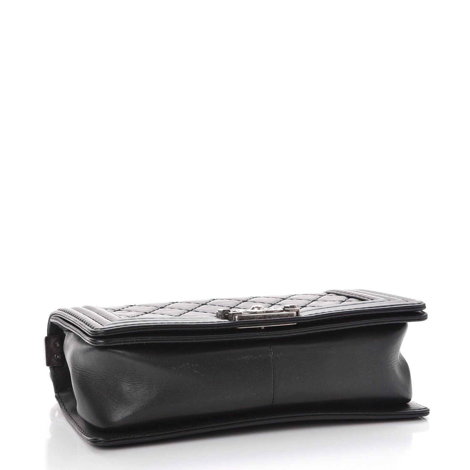 Chanel Calfskin Double Stitch Medium Boy Flap Black 4 of 8