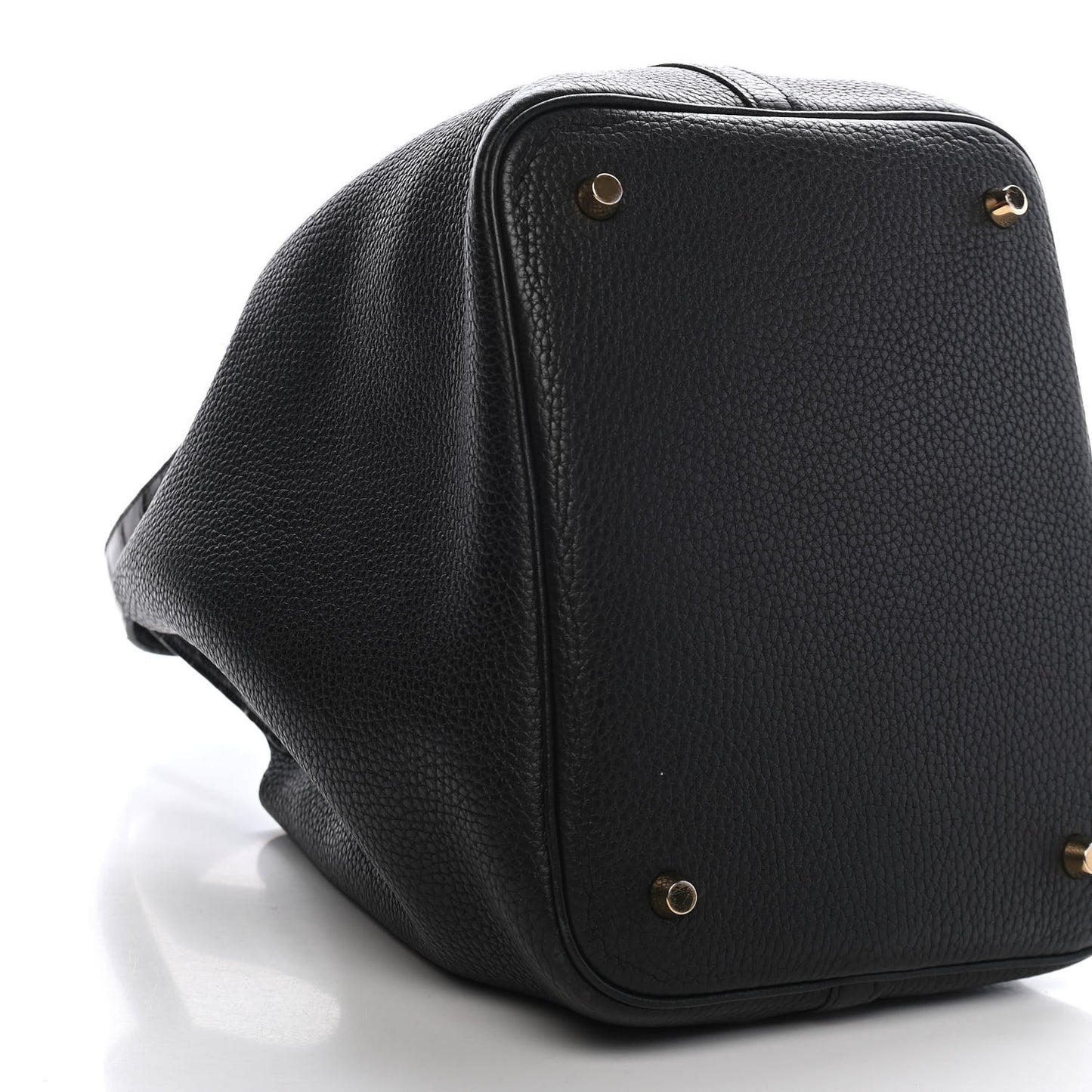 Taurillon Clemence Matte Alligator Picotin Lock Touch 22 MM Black