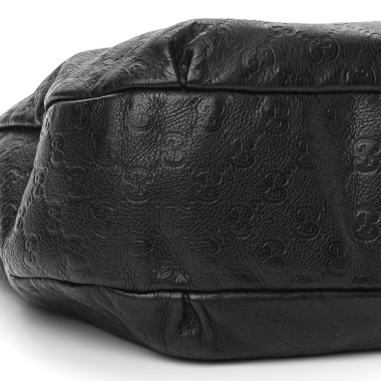 Guccissima Large New Ladies Web Hobo Black