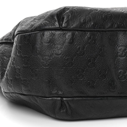 Gucci Guccissima Large New Ladies Web Hobo Black 9 of 10