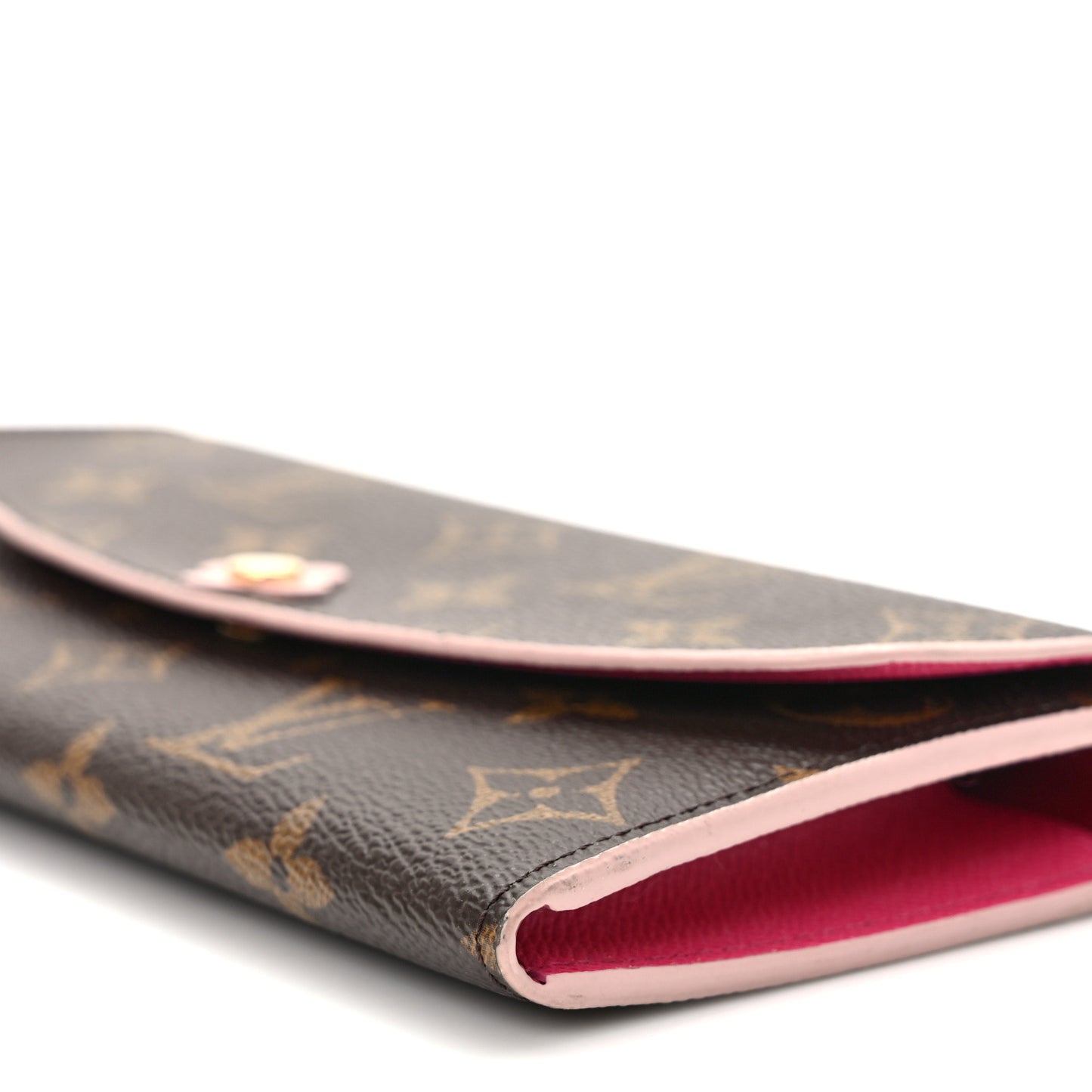 Monogram Bloom Flower Emilie Wallet Fuchsia