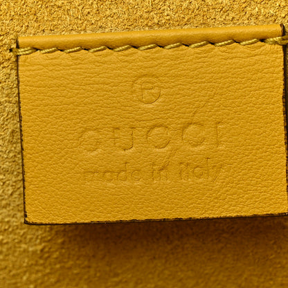 Gucci GG Supreme Monogram Crystal Bow Embroidered Medium Dionysus Shoulder Bag Yellow 7 of 13