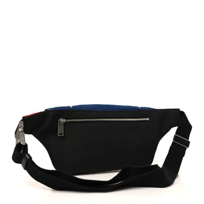 Saint Laurent Canvas Classic Belt Bag Red Blue White 3 of 9