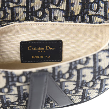 Christian Dior Oblique Mini Saddle Bag Blue 6 of 11