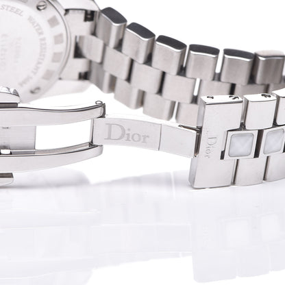Christian Dior Stainless Steel Diamond Sapphire 29mm Christal Quartz Watch White 7 of 8