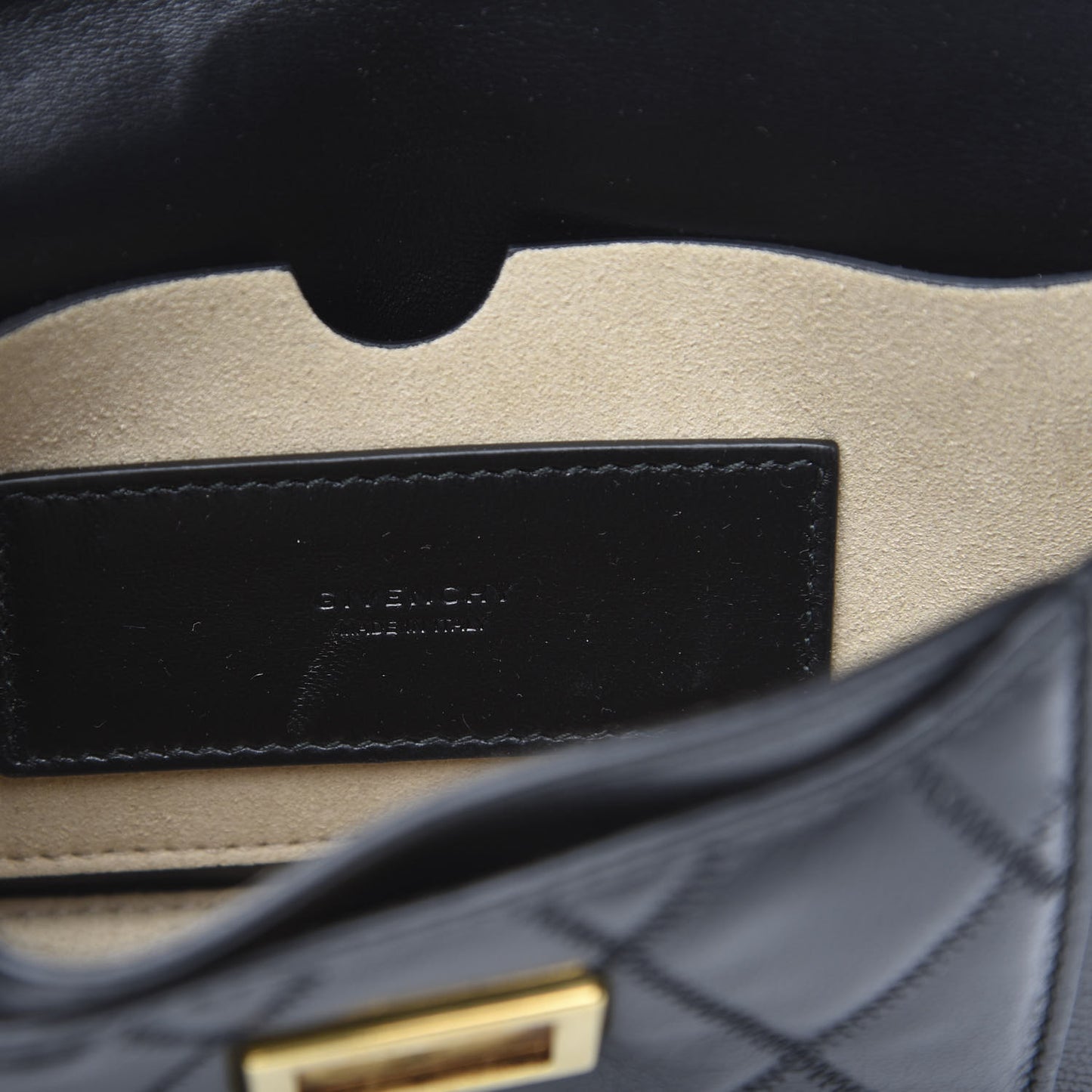 Goatskin Quilted GV3 Mini Pocket Convertible Bag Black