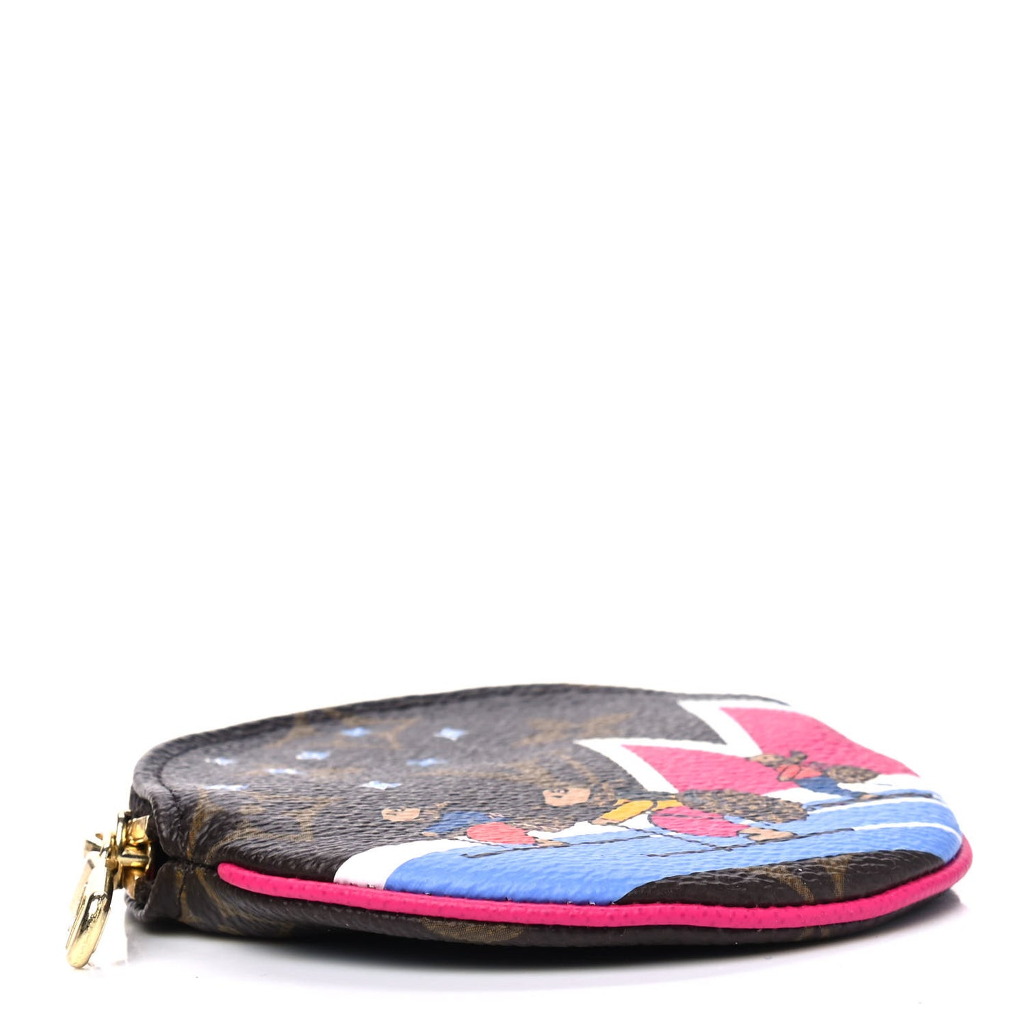 Monogram 2018 Christmas Animation Round Coin Purse