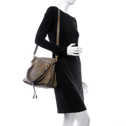 Chloe Calfskin Medium Marcie Satchel Anchor Grey 2 of 9
