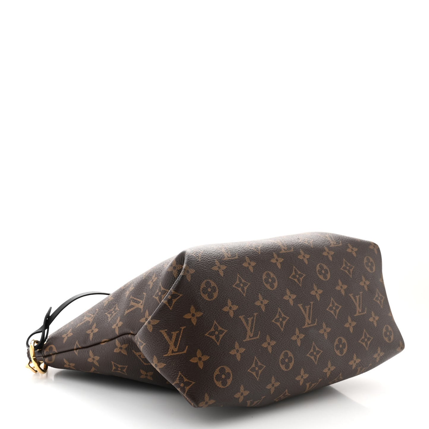 Monogram Flower Zipped Tote MM Black