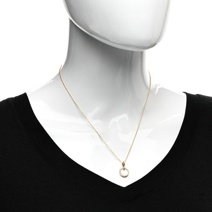 David Yurman 18K Yellow Gold Diamond Mother of Pearl Petite Elements Necklace 2 of 4