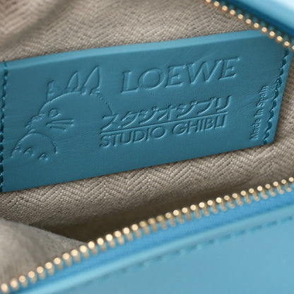 Loewe X HOWLS MOVING CASTLE Satin Calfskin Mini Heen Puzzle Bag Light Blue 6 of 9