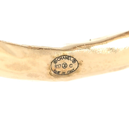 Chanel Metal CC Brooch Light Gold 3 of 3
