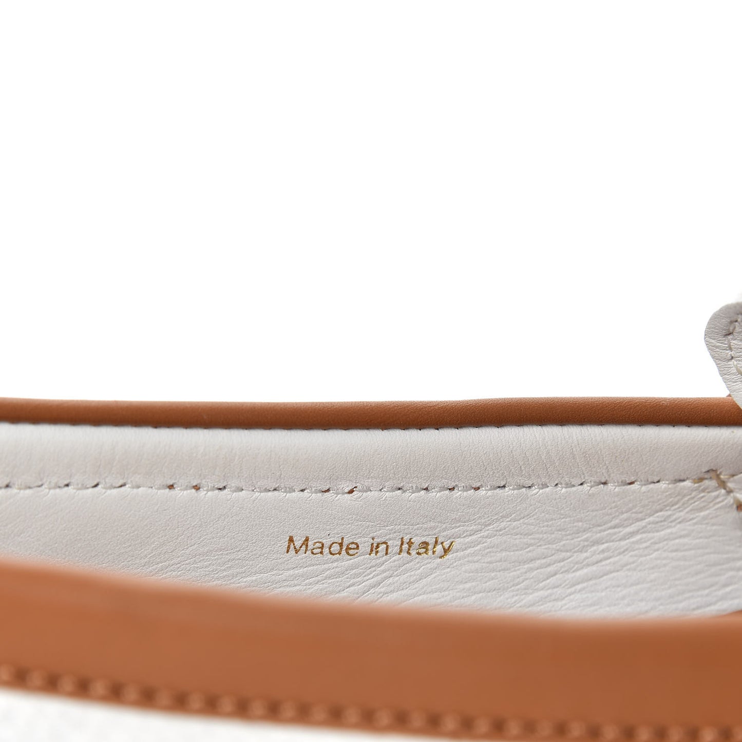 Calfskin Charm Moccasin Loafers 40 White
