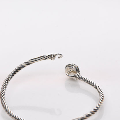 David Yurman Sterling Silver Blue Topaz 3mm Chatelaine Bracelet 5 of 5