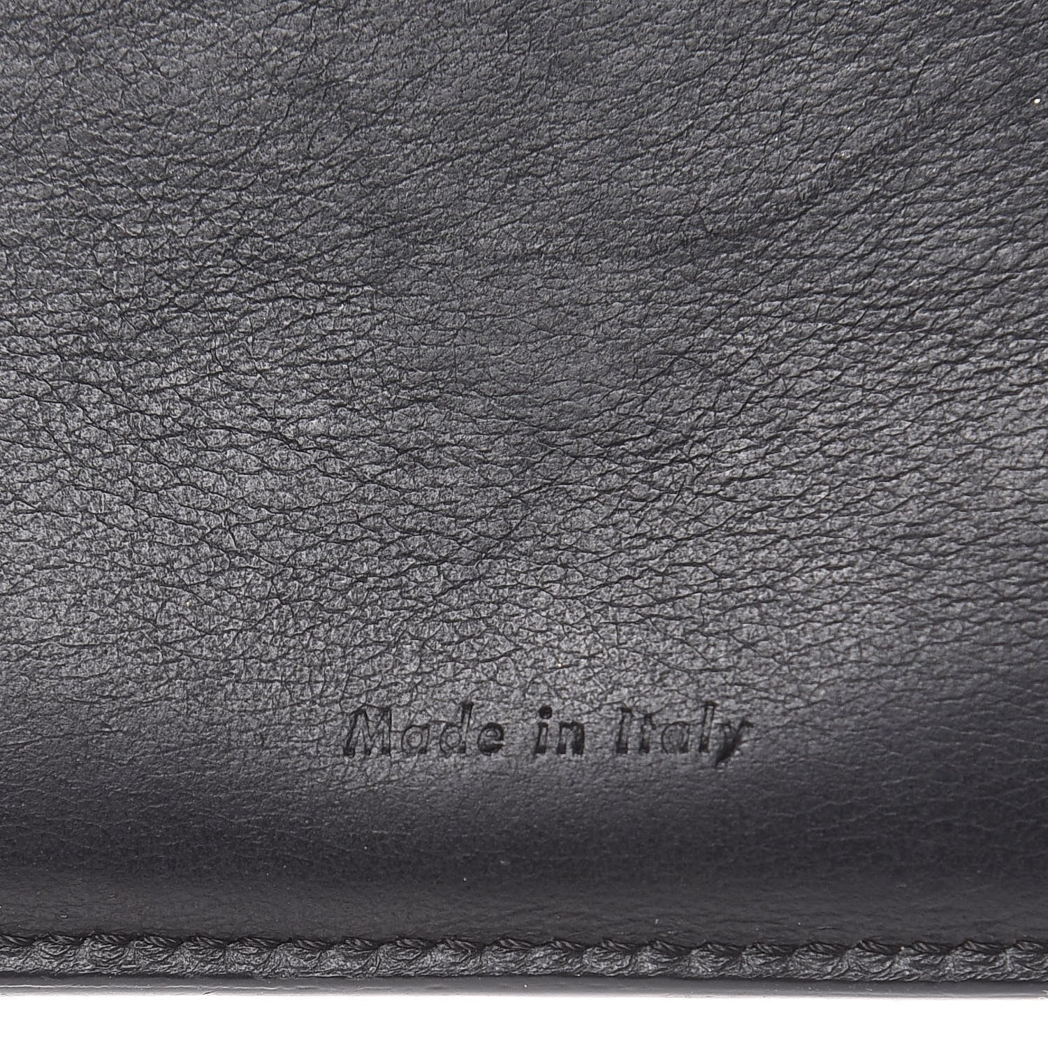 Celine Lizard Calfskin Large Multifunction Strap Wallet Black 6 of 14