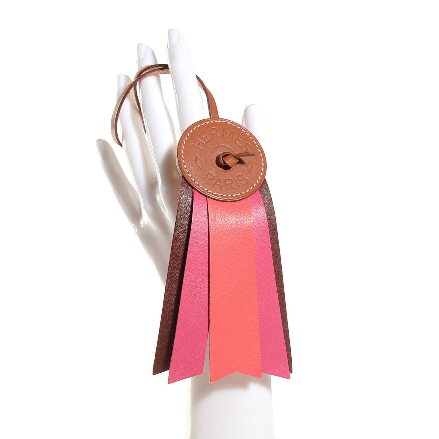 Vache Hunter Milo Lambskin Paddock Flot Bag Charm Rose Shocking Rouge H Rose Jaipur