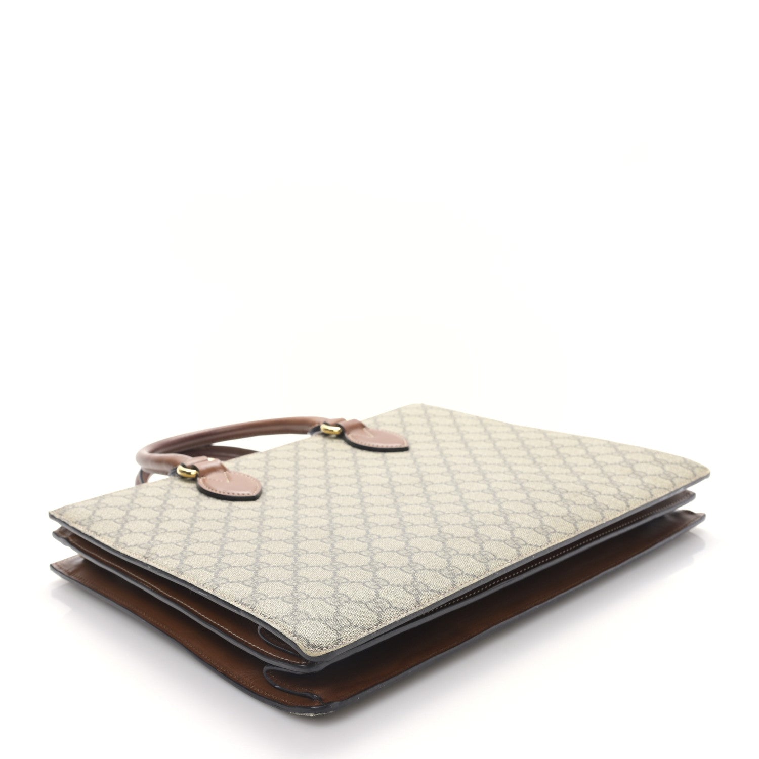 Gucci GG Supreme Monogram Large Top Handle Bag Beige Tuscany 4 of 9