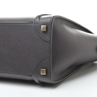 Celine Drummed Calfskin Micro Luggage Dark Taupe 9 of 9
