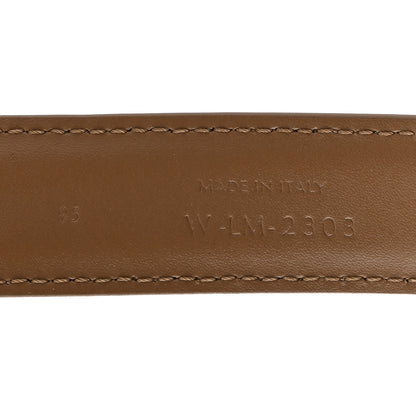 Celine Box Calfskin Medium 25mm Triomphe Belt 95 Tan 3 of 6