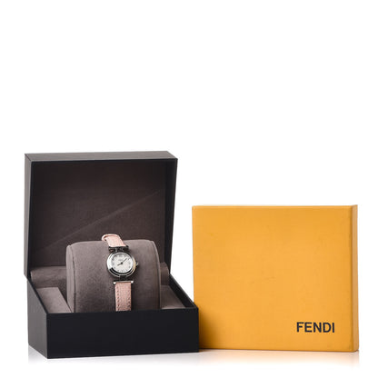 Fendi Stainless Steel Calfskin Diamond Pink Mother of Pearl 23mm Moda Quartz Watch 11 of 11