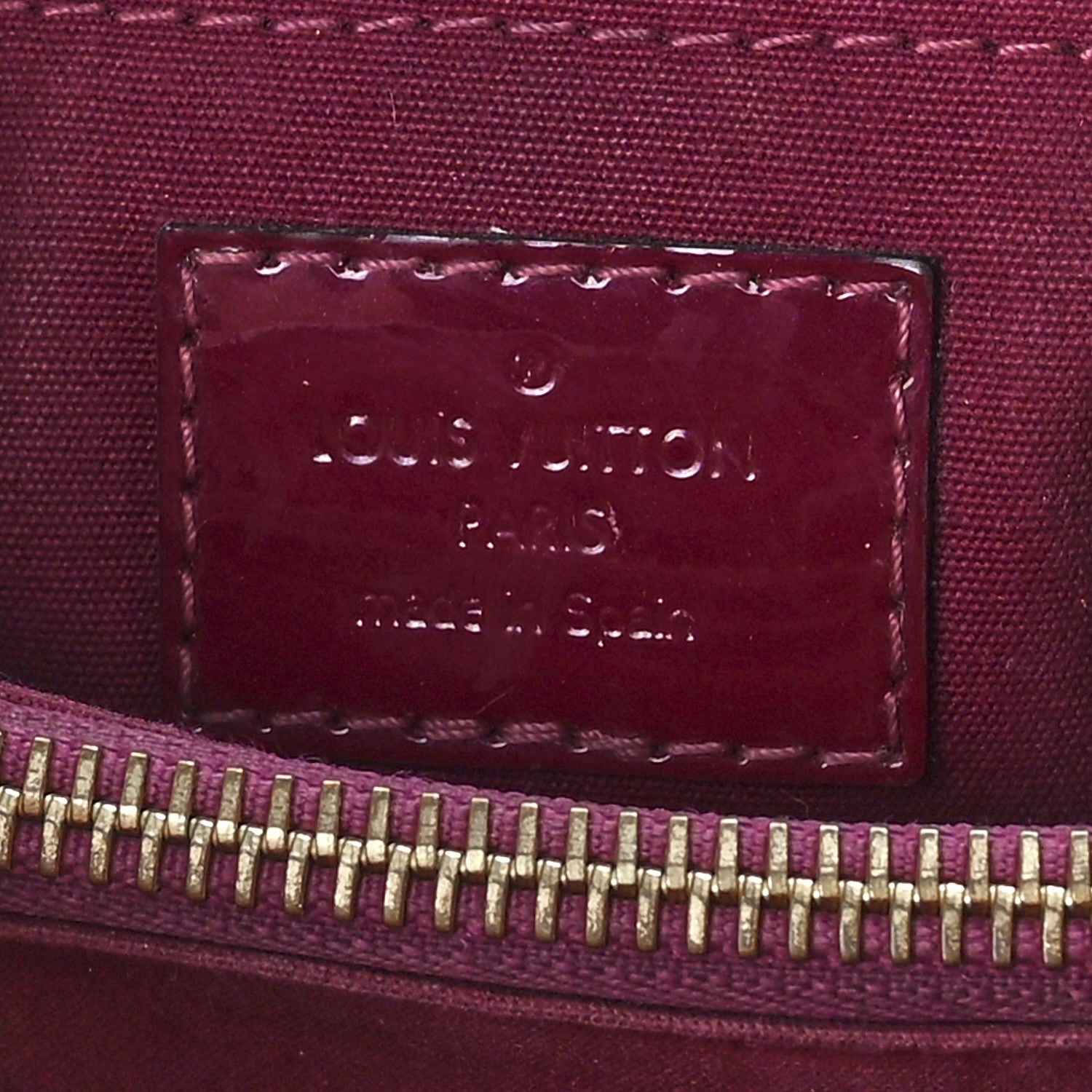 Louis Vuitton Vernis Montaigne BB Magenta 6 of 13