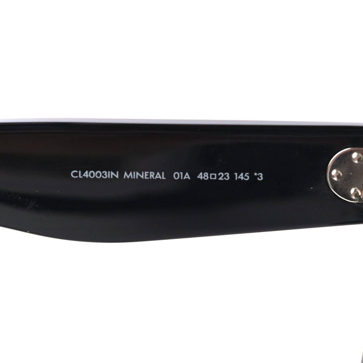 Acetate Studded Mineral Round Sunglasses CL40031N Black
