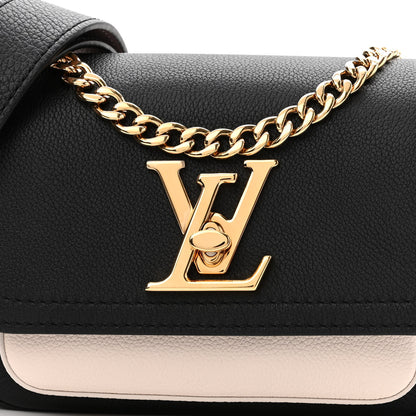 Louis Vuitton Grained Calfskin Lockme Tender Black 7 of 9