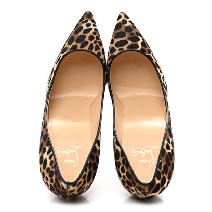 Christian Louboutin Pony Madagascar Kid Kate 100 Pumps 40 Brown Black 2 of 9