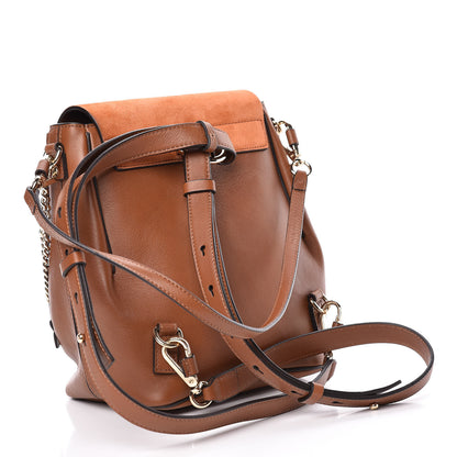 Chloe Suede Calfskin Small Faye Backpack Tan 3 of 10