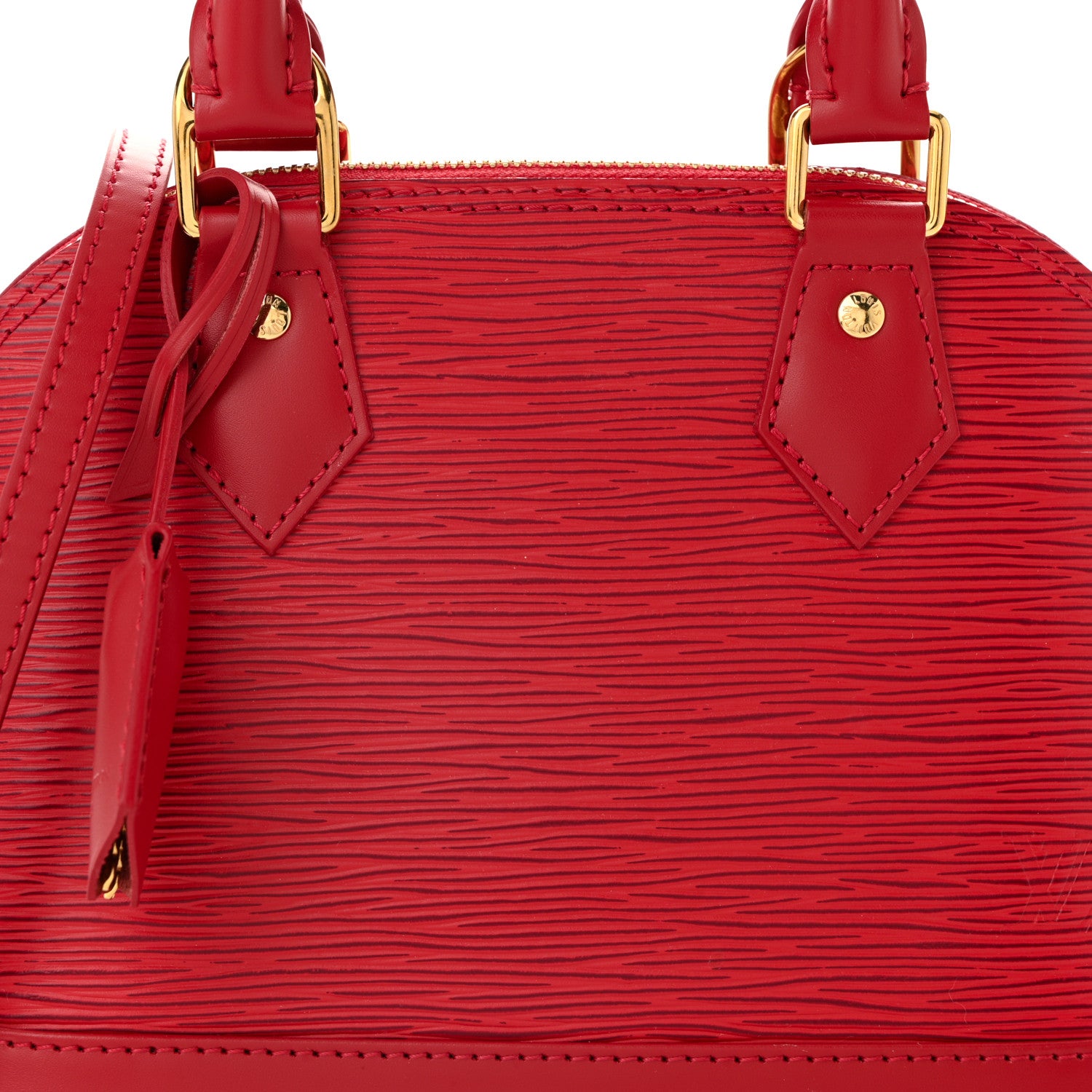 Louis Vuitton Epi Alma BB Castillan Red 7 of 9