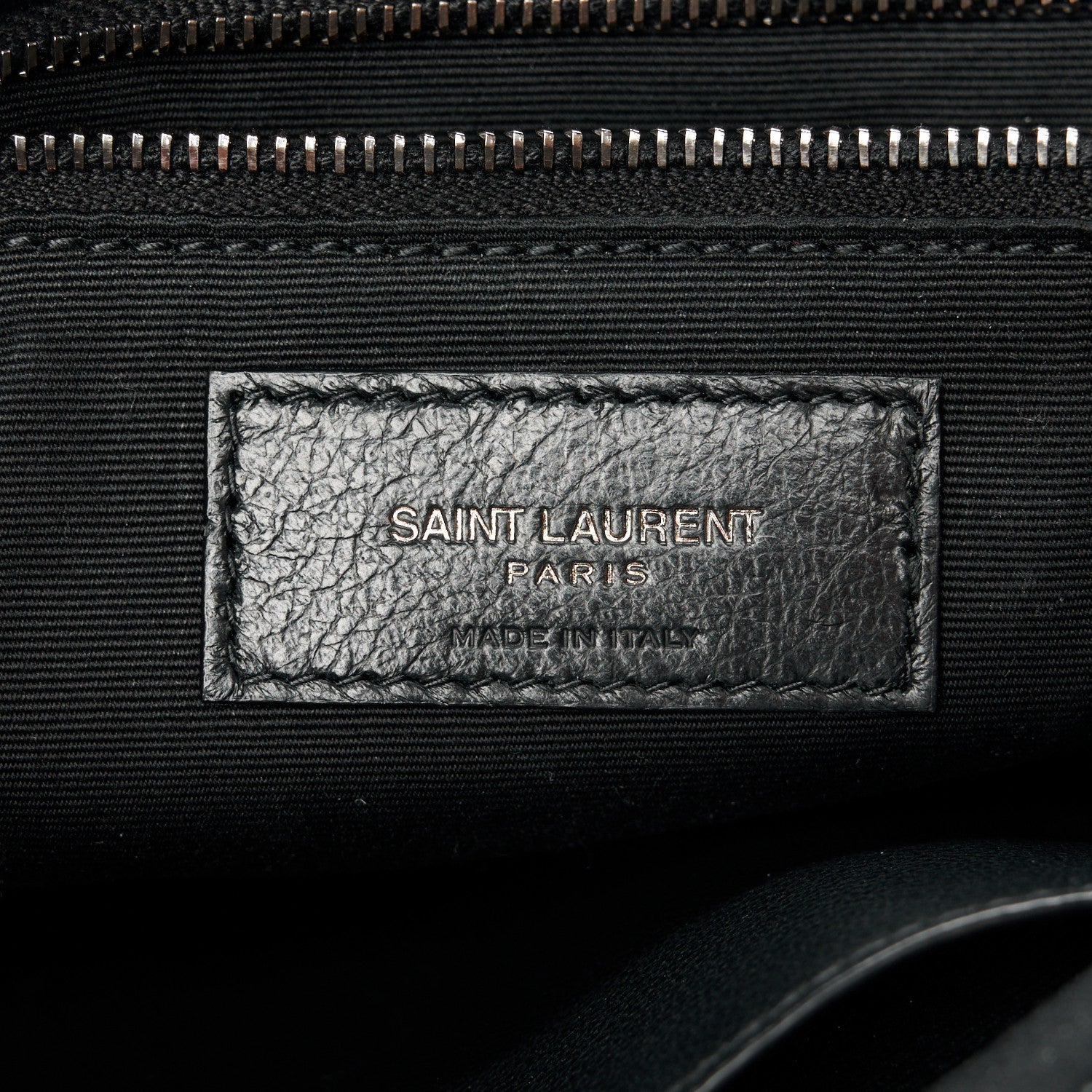 Saint Laurent Crinkled Calfskin Matelasse Monogram Medium Niki Chain Satchel Black 7 of 11