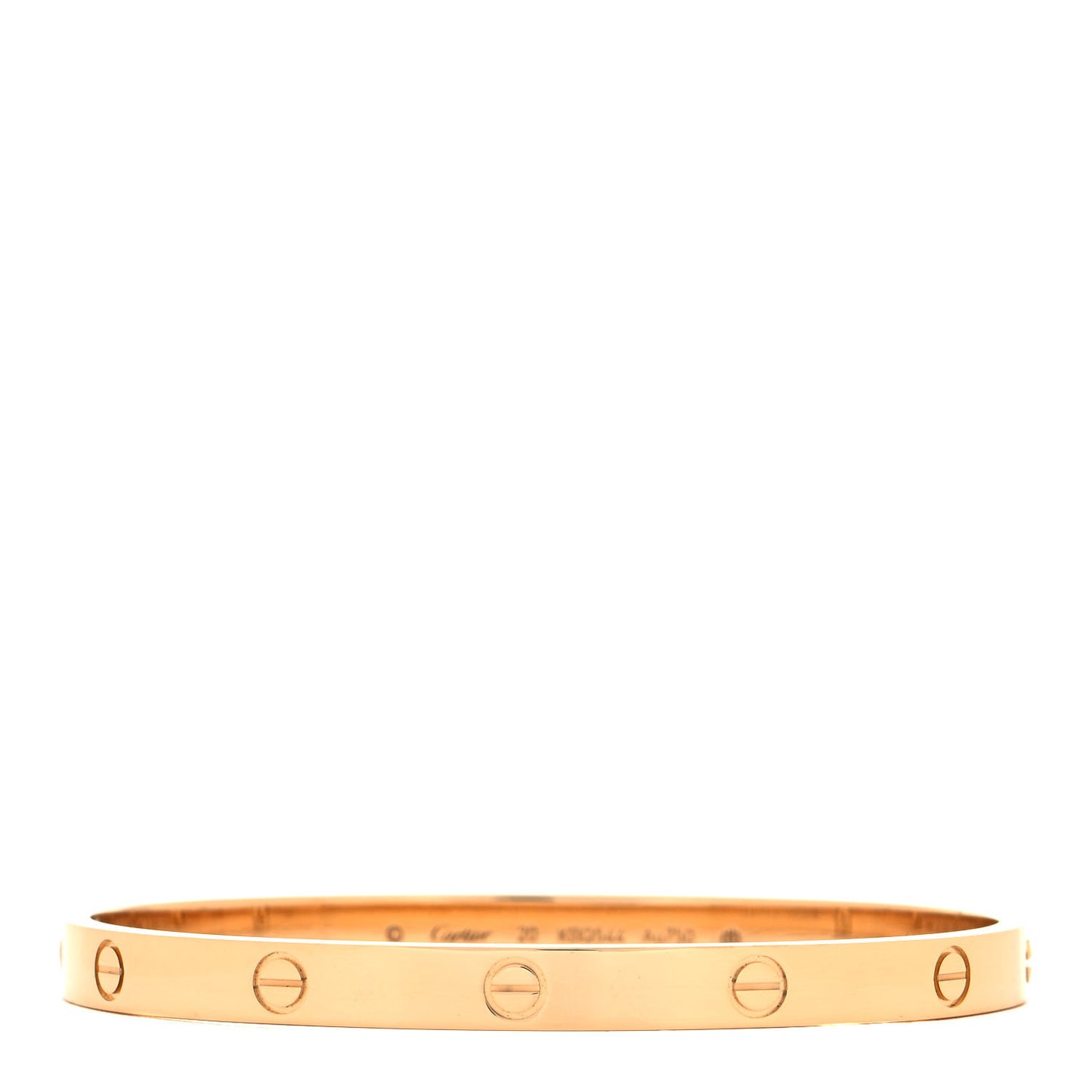 18K Yellow Gold LOVE Bracelet 20