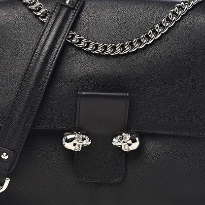 Alexander McQueen Grained Calfskin Twin Skull Crossbody Black 10 of 10