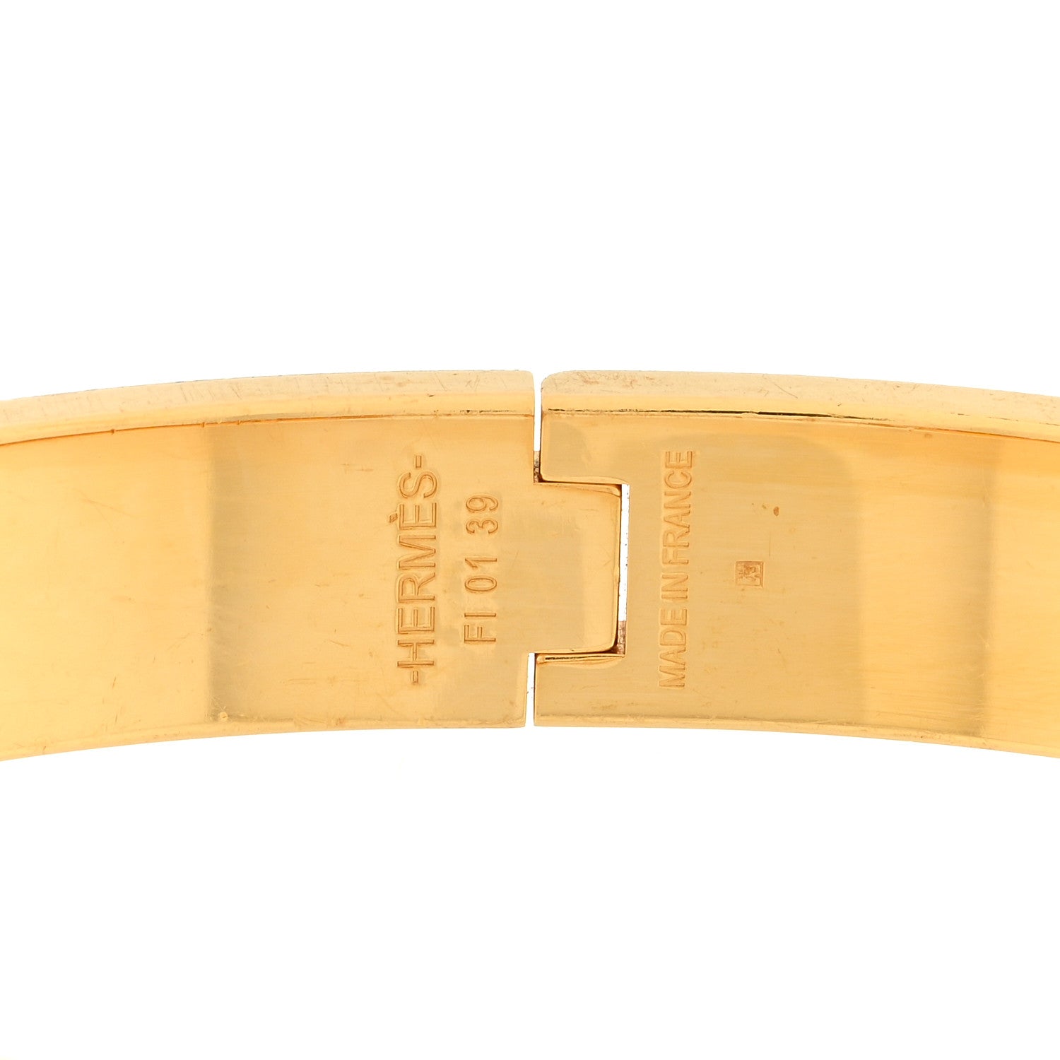 Hermes Matte Enamel Narrow Clic Clac HH Bracelet T6 Bleu Biarritz 3 of 3