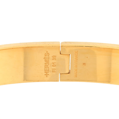 Hermes Matte Enamel Narrow Clic Clac HH Bracelet T6 Bleu Biarritz 3 of 3