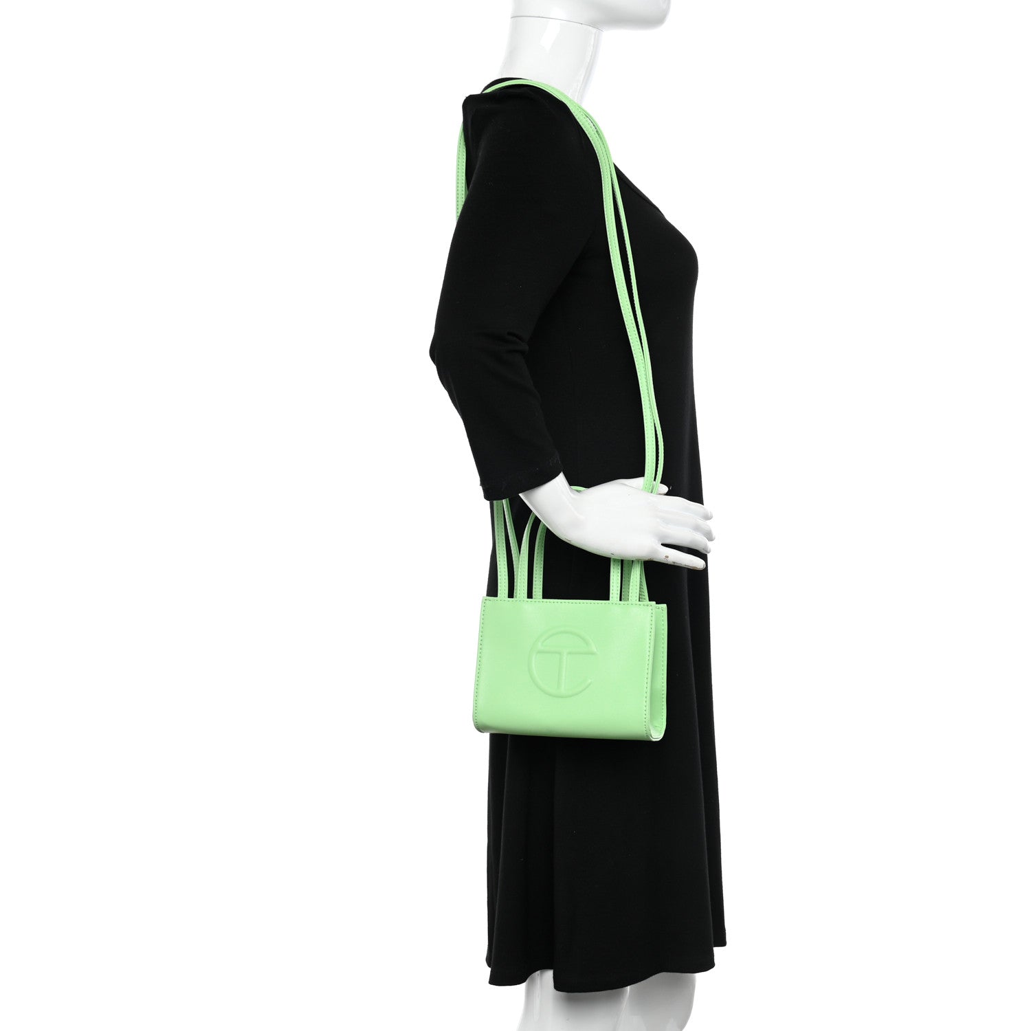 Telfar Vegan Leather Small Shopping Bag Double Mint 2 of 11