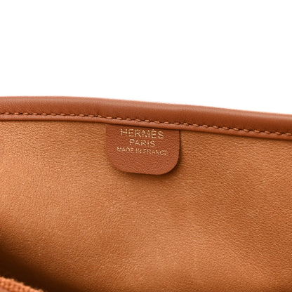 Hermes Grizzly Calfskin Swift Evelyne III PM Chamois Gold 6 of 10