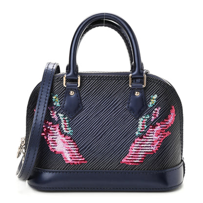 Louis Vuitton Epi Sequins Flame Alma Nano Blue Nuit 1 of 8