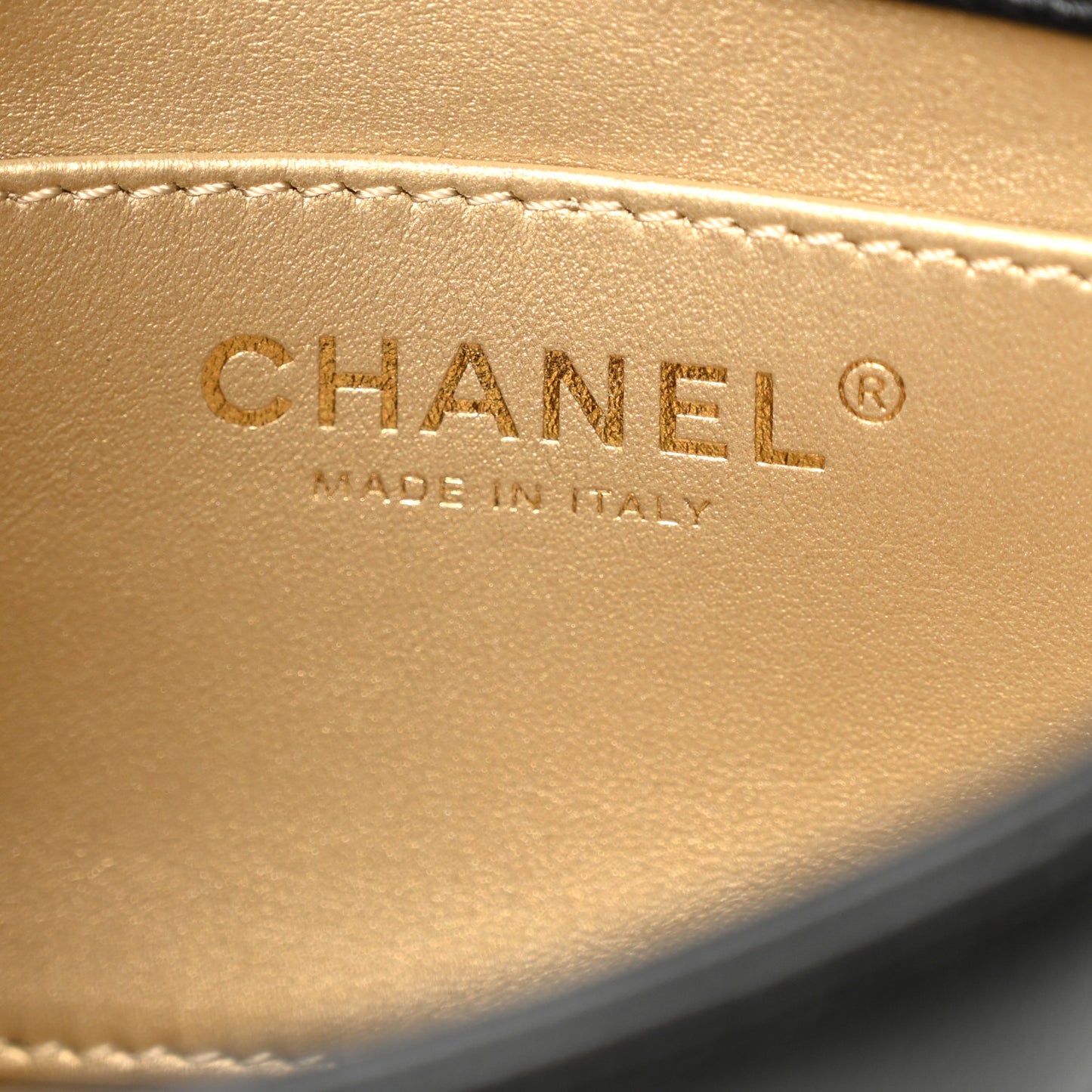 Lambskin Quilted Pearl Small Flap Black